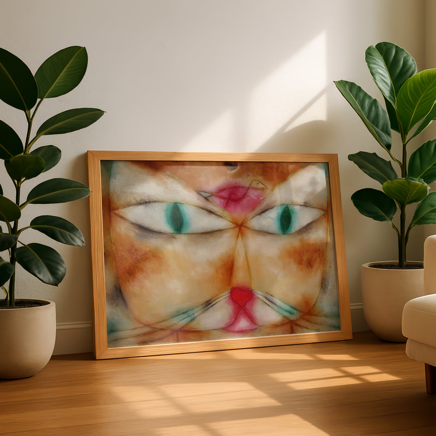 Cat and Bird | Paul Klee | Fine Art Cat Print | Cat Lover Gift | Wall Art