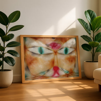 Cat and Bird | Paul Klee | Fine Art Cat Print | Cat Lover Gift | Wall Art