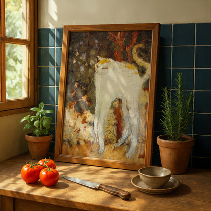 The White Cat | Pierre Bonnard | Fine Art Cat Print | Cat Lover Gift | Wall Art