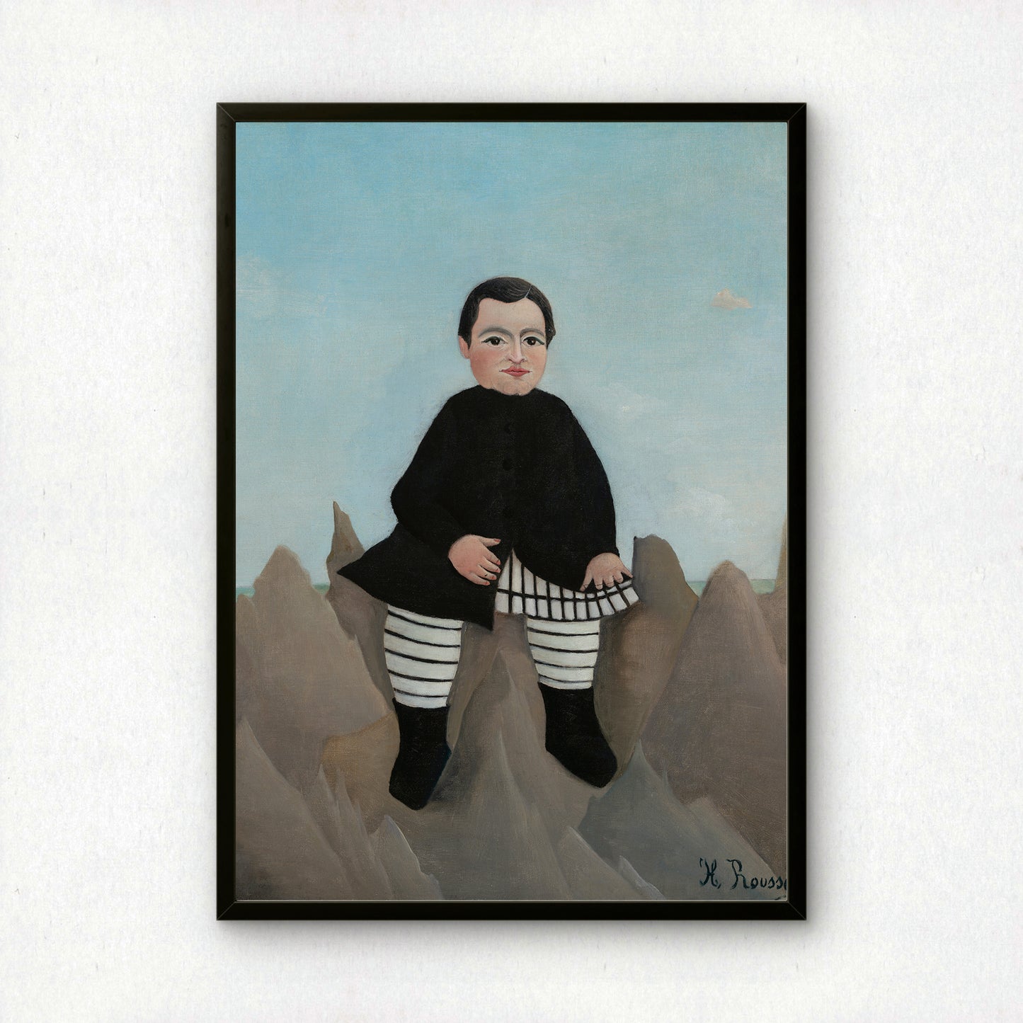 Boy on the Rocks by Henri Rousseau | Premium Art Print | Wall Art