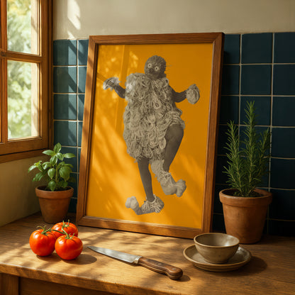 Bibo Tanzmasken Print | Lavinia Schulz & Walter Holdt Dance Mask Photograph | German Expressionist Wall Art
