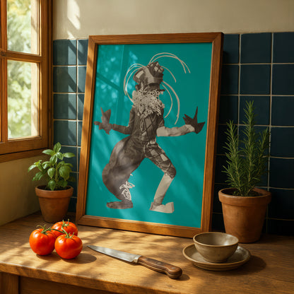 Toboggan Man Tanzmasken Print | Lavinia Schulz & Walter Holdt Dance Mask Photograph | German Expressionist Wall Art