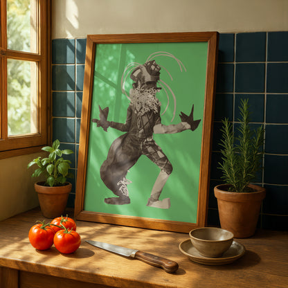Toboggan Man Tanzmasken Print | Lavinia Schulz & Walter Holdt Dance Mask Photograph | German Expressionist Wall Art