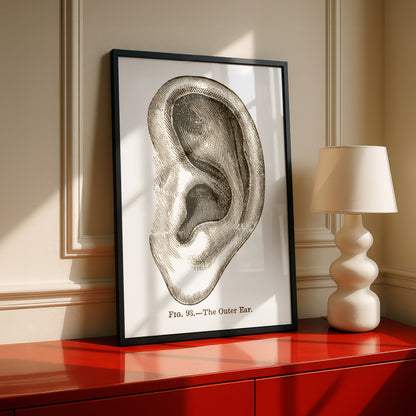 The Outer Ear Fine Art Print | Gift for Musician, Music Fan | Premium Giclée Wall Art