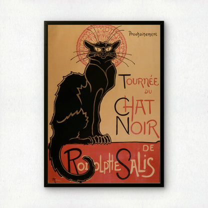 Tournée du Chat Noir de Rodolphe Salis | Théophile Steinlen | Fine Art Cat Print | Cat Lover Gift | Wall Art