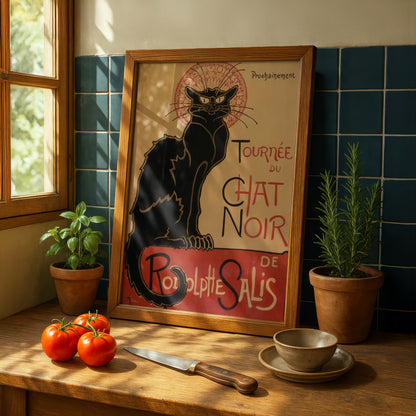 Tournée du Chat Noir de Rodolphe Salis | Théophile Steinlen | Fine Art Cat Print | Cat Lover Gift | Wall Art