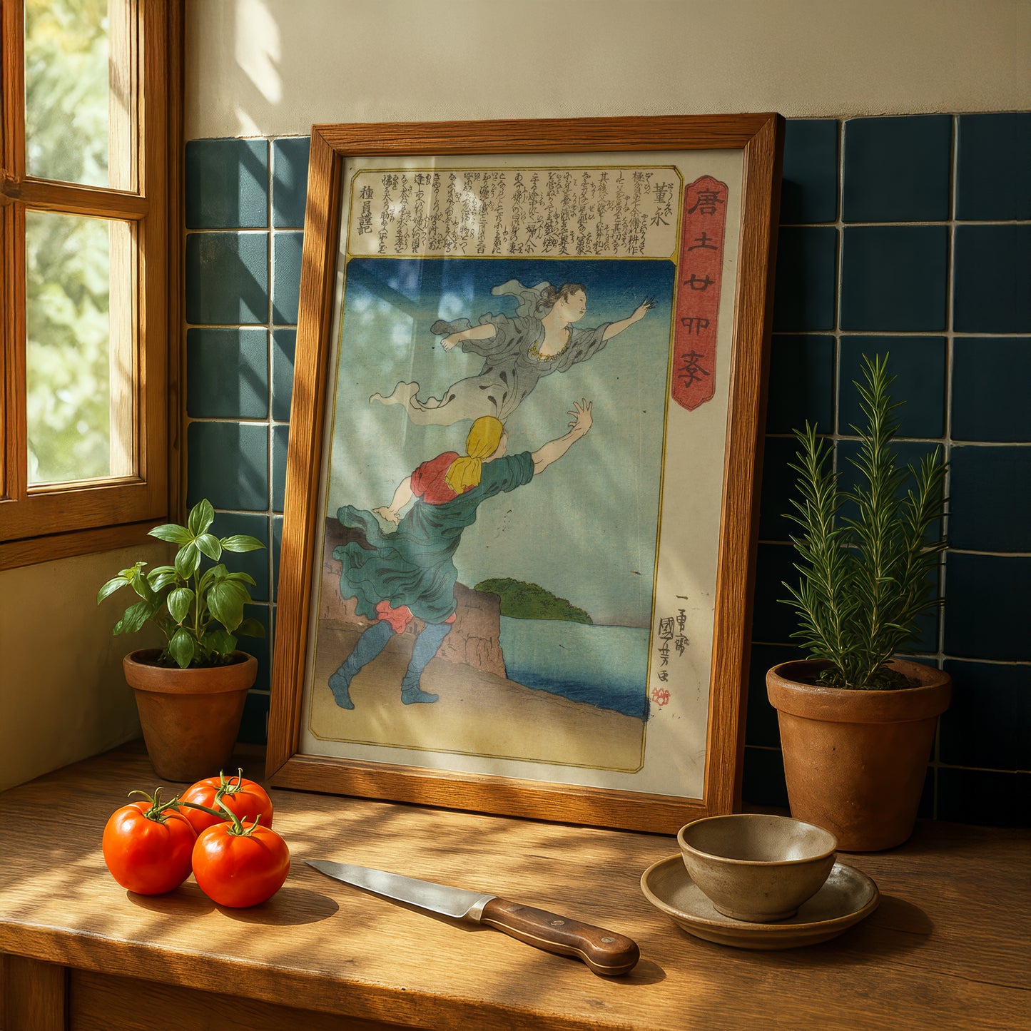 Utagawa Kuniyoshi Dong Yong (To Ei), from The Twenty-four Paragons of Filial Piety in China Fine Art Print | Premium Giclée Wall Art