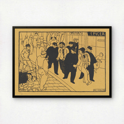 Félix Vallotton Art Print | Au Violon (Off to the Jug) | Premium Wall Art