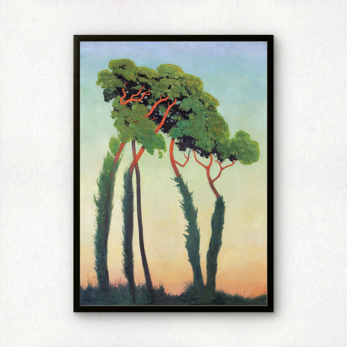 Félix Vallotton Art Print | Paysage avec arbres (Landscape with Trees) | Premium Wall Art