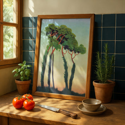 Félix Vallotton Art Print | Paysage avec arbres (Landscape with Trees) | Premium Wall Art