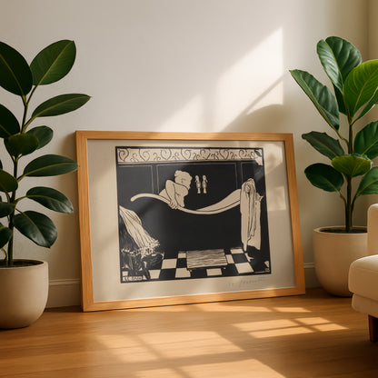 Félix Vallotton B&W Art Print | The Bath | Premium Black and White Wall Art