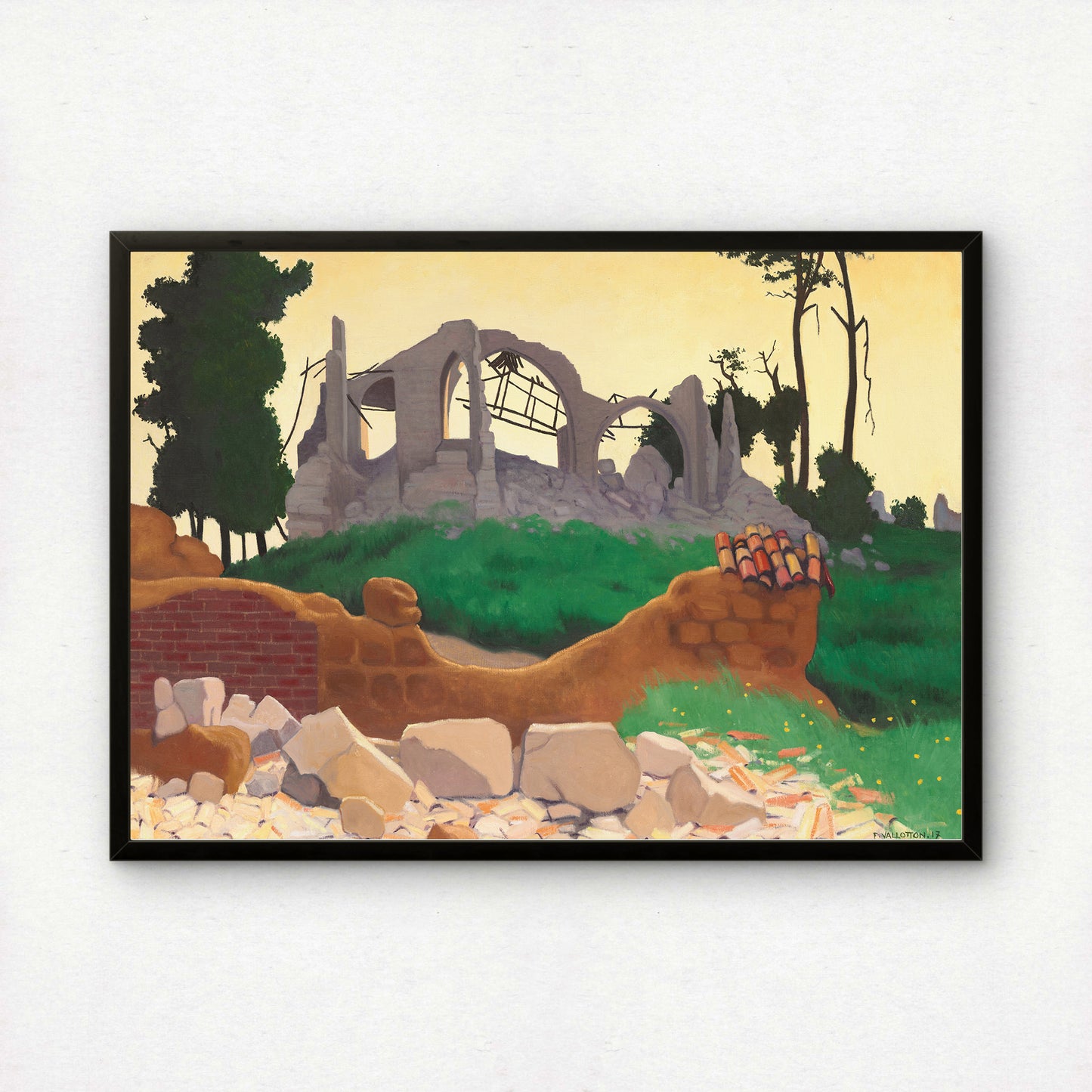 Félix Vallotton Art Print | The Church of Souain | Premium Wall Art