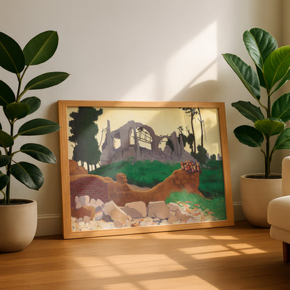 Félix Vallotton Art Print | The Church of Souain | Premium Wall Art