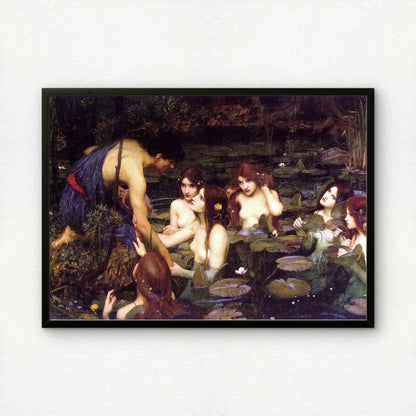 Hylas and the Nymphs by John William Waterhouse Fine Art Print | Premium Giclée Wall Art