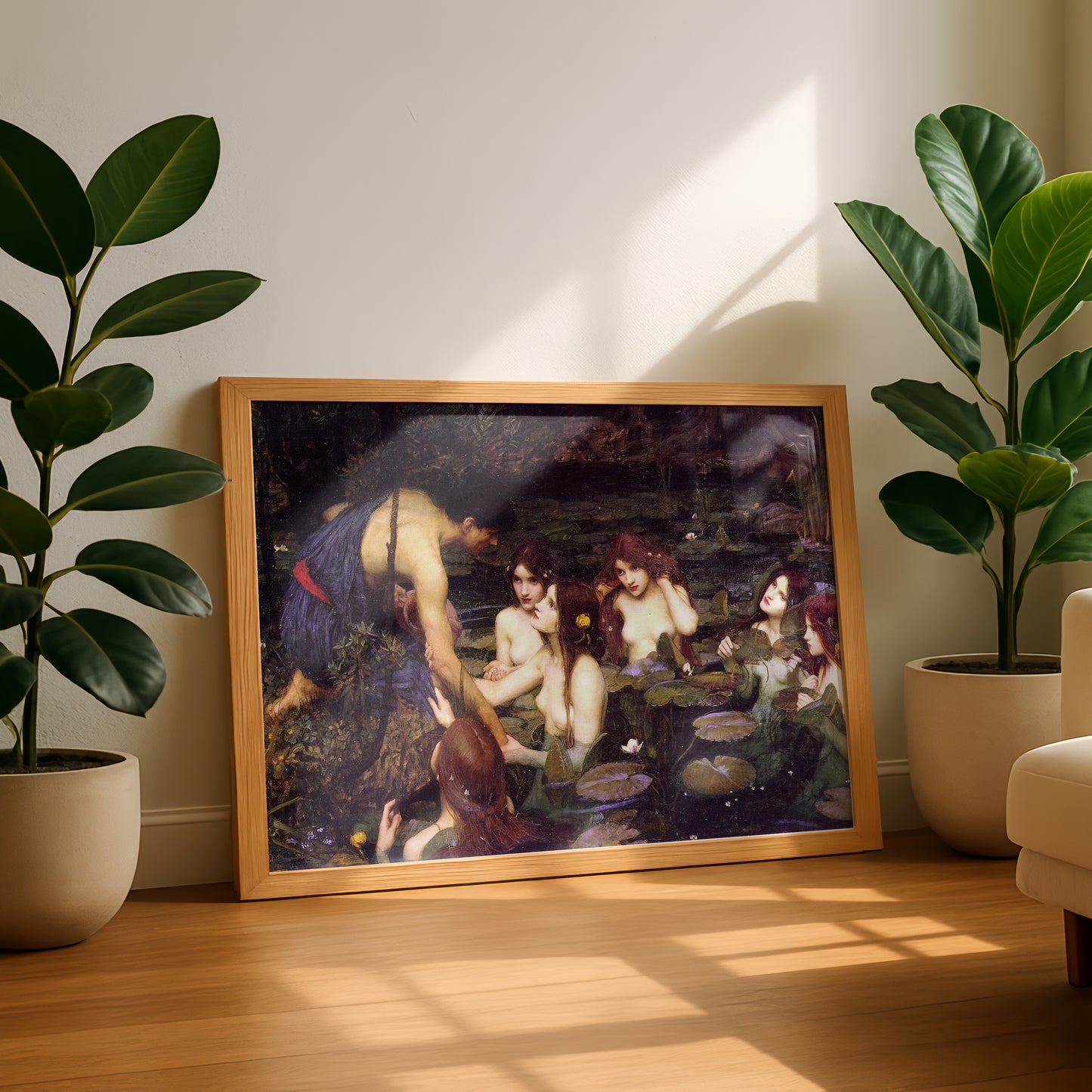 Hylas and the Nymphs by John William Waterhouse Fine Art Print | Premium Giclée Wall Art