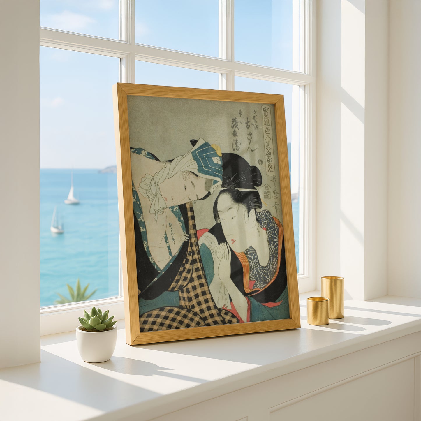 A Test of Skill — The Headwaters of Amorousness by Kitagawa Utamaro | Premium Art Print