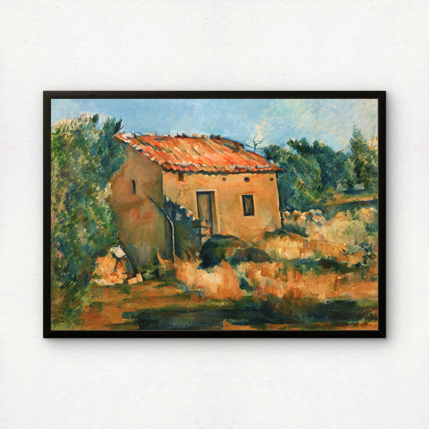 Abandoned House near Aix-en-Provence by Paul Cezanne Print | Premium Giclee Art Print | Post-Impressionist Wall Art | Museum Quality Reproduction