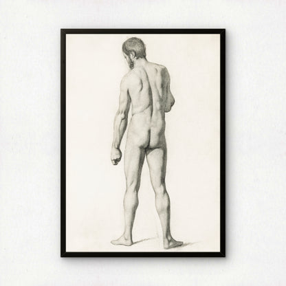 Academic Nude, Seen from the Back by Paul Cezanne Print | Premium Giclee Art Print | Post-Impressionist Wall Art | Museum Quality Reproduction