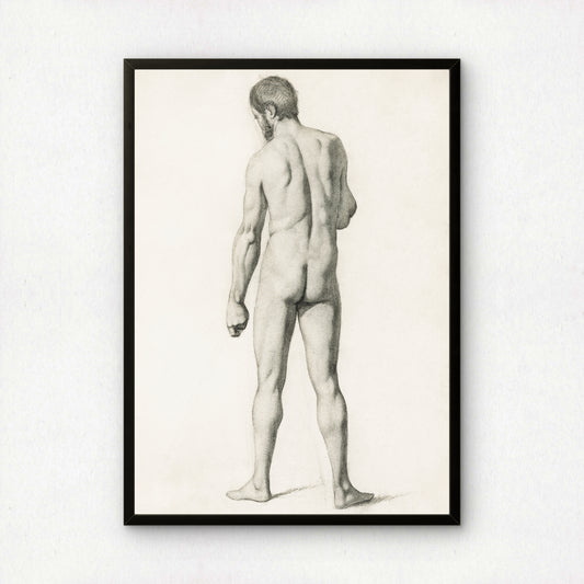 Academic Nude, Seen from the Back by Paul Cezanne Print | Premium Giclee Art Print | Post-Impressionist Wall Art | Museum Quality Reproduction