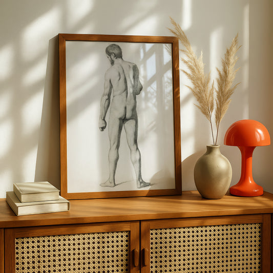 Academic Nude, Seen from the Back by Paul Cezanne Print | Premium Giclee Art Print | Post-Impressionist Wall Art | Museum Quality Reproduction