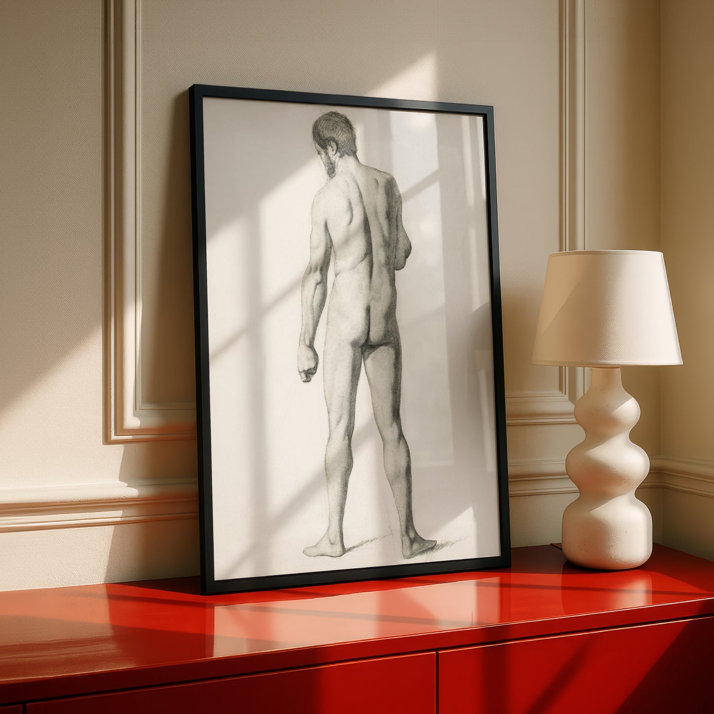 Academic Nude, Seen from the Back by Paul Cezanne Print | Premium Giclee Art Print | Post-Impressionist Wall Art | Museum Quality Reproduction