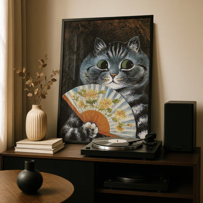 Louis Wain: A Cat at the Opera | Giclée Fine Art Print | Cat Lovers Gift