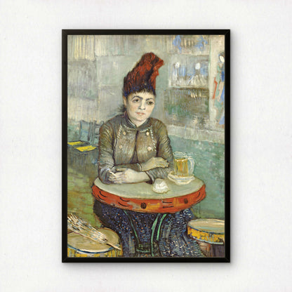 Agostina Segatori Sitting in the Cafe du Tambourin by Vincent Van Gogh | Premium Giclée Art Print | Museum Quality Wall Art