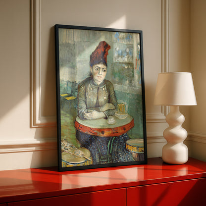 Agostina Segatori Sitting in the Cafe du Tambourin by Vincent Van Gogh | Premium Giclée Art Print | Museum Quality Wall Art