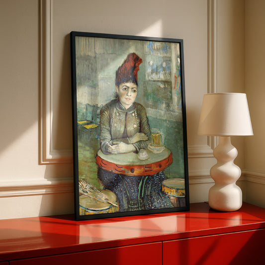 Agostina Segatori Sitting in the Cafe du Tambourin by Vincent Van Gogh | Premium Giclée Art Print | Museum Quality Wall Art