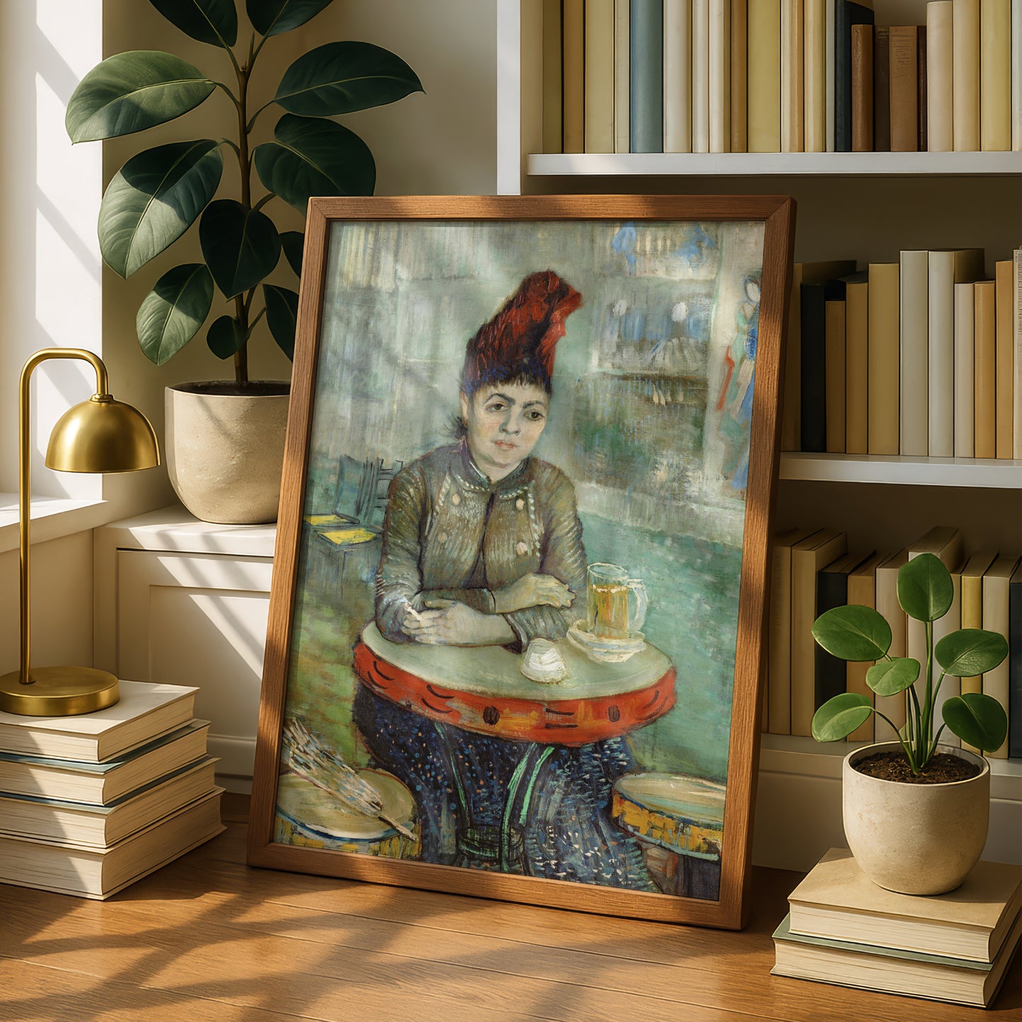 Agostina Segatori Sitting in the Cafe du Tambourin by Vincent Van Gogh | Premium Giclée Art Print | Museum Quality Wall Art