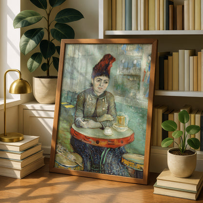 Agostina Segatori Sitting in the Cafe du Tambourin by Vincent Van Gogh | Premium Giclée Art Print | Museum Quality Wall Art