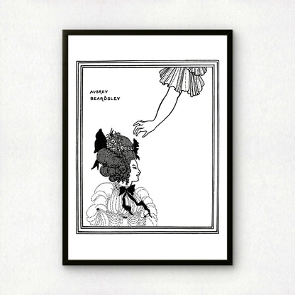 An Athenian Woman by Aubrey Beardsley | Premium B&W Art Print