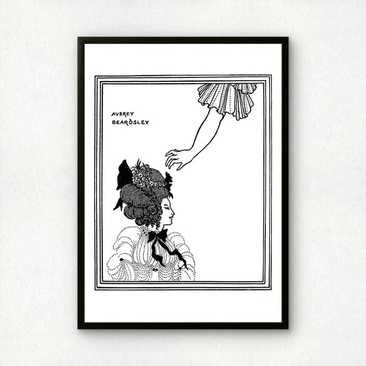 An Athenian Woman by Aubrey Beardsley | Premium B&W Art Print