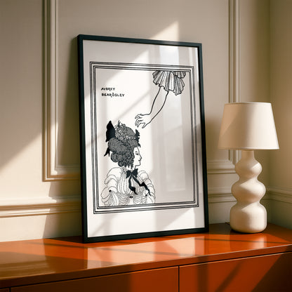 An Athenian Woman by Aubrey Beardsley | Premium B&W Art Print