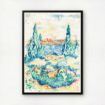 Antibes by Henri-Edmond Cross Art Print | Pointillism Giclee Reproduction | French Neo-Impressionist Wall Decor