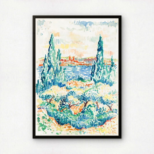 Antibes by Henri-Edmond Cross Art Print | Pointillism Giclee Reproduction | French Neo-Impressionist Wall Decor