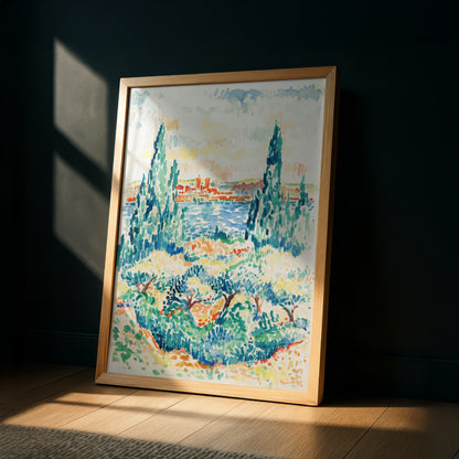 Antibes by Henri-Edmond Cross Art Print | Pointillism Giclee Reproduction | French Neo-Impressionist Wall Decor