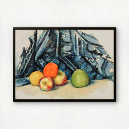 Apples and Cloth by Paul Cezanne Print | Premium Giclee Art Print | Post-Impressionist Wall Art | Museum Quality Reproduction | Fine Art Print