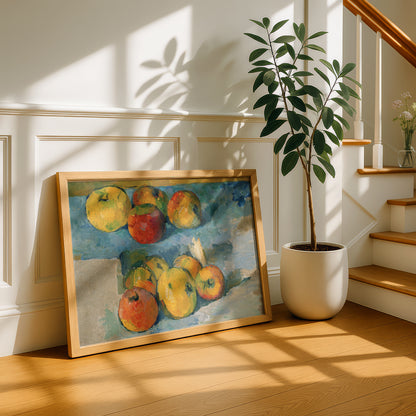 Apples by Paul Cezanne Print | Premium Giclee Art Print | Post-Impressionist Wall Art | Museum Quality Reproduction | Fine Art Print