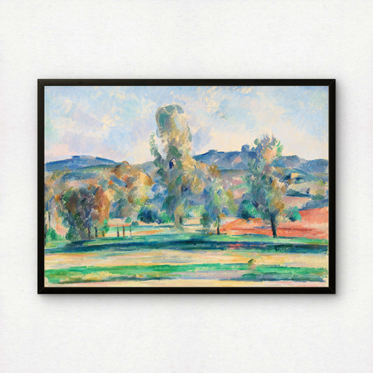 Autumn Landscape by Paul Cezanne Print | Premium Giclee Art Print | Post-Impressionist Wall Art | Museum Quality Reproduction | Fine Art Print