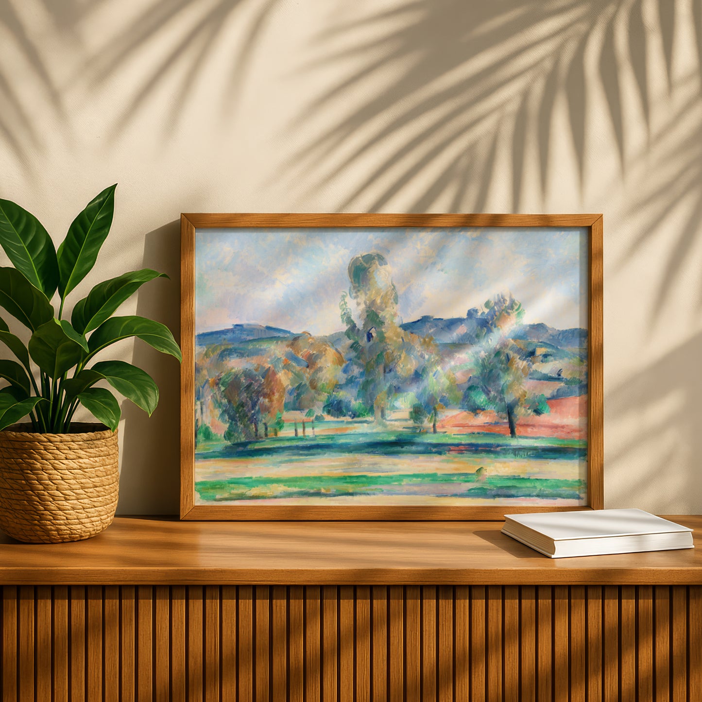 Autumn Landscape by Paul Cezanne Print | Premium Giclee Art Print | Post-Impressionist Wall Art | Museum Quality Reproduction | Fine Art Print