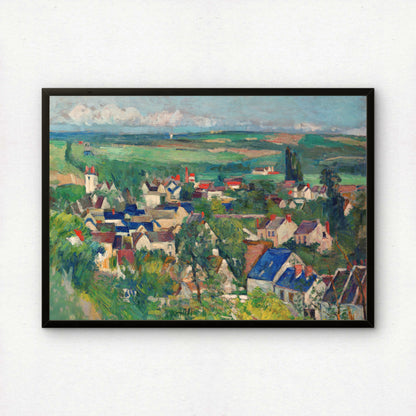 Auvers Panoramic View by Paul Cezanne Print | Premium Giclee Art Print | Post-Impressionist Wall Art | Museum Quality Reproduction | Fine Art Print