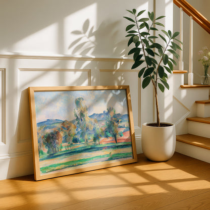 Auvers Panoramic View by Paul Cezanne Print | Premium Giclee Art Print | Post-Impressionist Wall Art | Museum Quality Reproduction | Fine Art Print