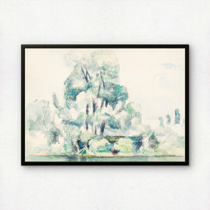 Banks of the Seine at Médan by Paul Cezanne Print | Premium Giclee Art Print | Post-Impressionist Wall Art | Museum Quality Reproduction