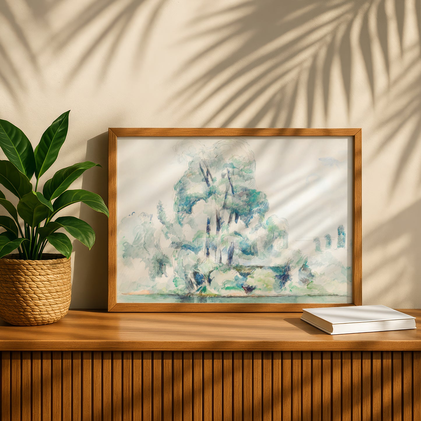 Banks of the Seine at Médan by Paul Cezanne Print | Premium Giclee Art Print | Post-Impressionist Wall Art | Museum Quality Reproduction