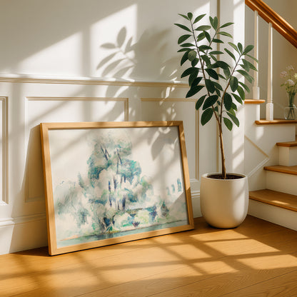 Banks of the Seine at Médan by Paul Cezanne Print | Premium Giclee Art Print | Post-Impressionist Wall Art | Museum Quality Reproduction