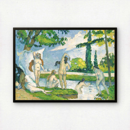 Classic Bathers Print by Paul Cezanne | Premium Giclee Art Print | Post-Impressionist Wall Art | Museum Quality Reproduction | Fine Art Print