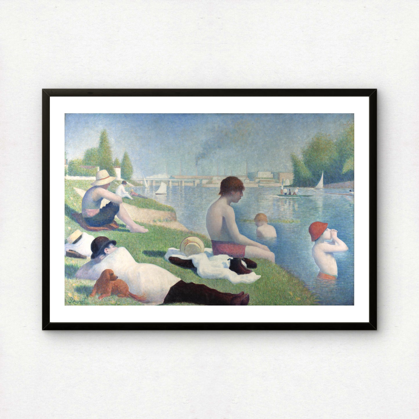 Bathers at Asnieres by Georges Seurat | Fine Art Print