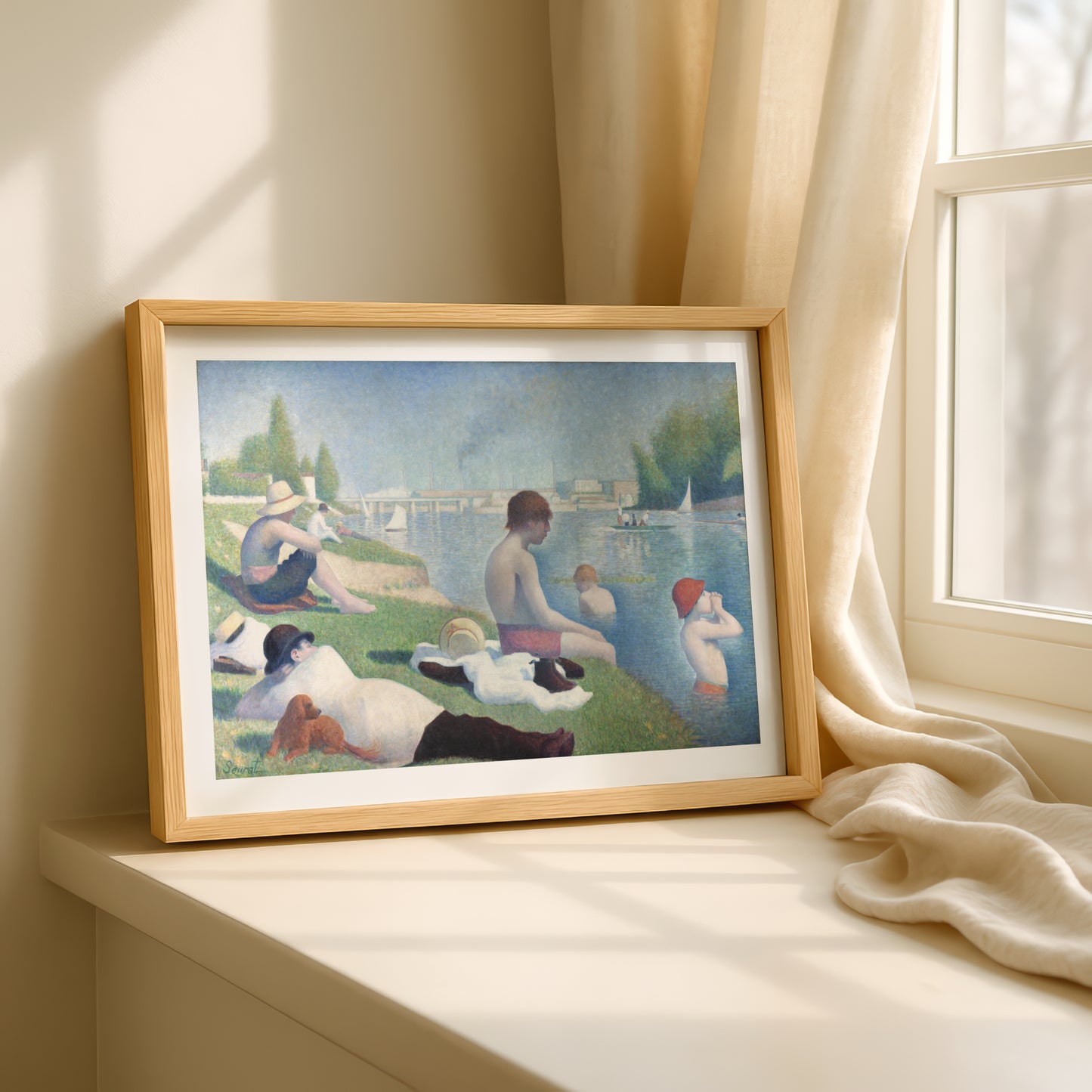 Bathers at Asnieres by Georges Seurat | Fine Art Print