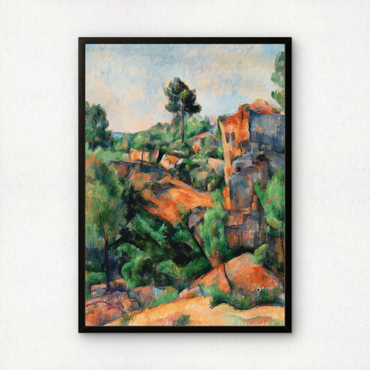 Bibémus Quarry by Paul Cezanne Print | Premium Giclee Art Print | Post-Impressionist Wall Art | Museum Quality Reproduction | Fine Art Print